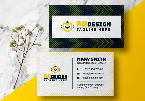 Black Yellow Color Business Card: A Modern and Versatile Branding Solution