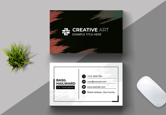 Brush Style Business Card Template