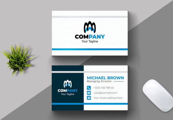 Company Business Card Template Layout