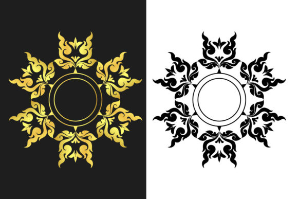 Golden Hand Drew Mandala Pattern: A Timeless Art Form for Creative Expression
