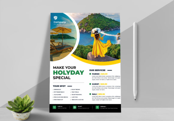 Holiday Flyer Template Design