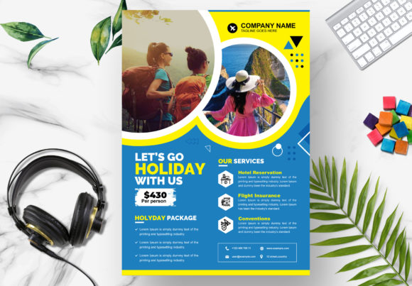 Holiday Flyer Template Travel Poster
