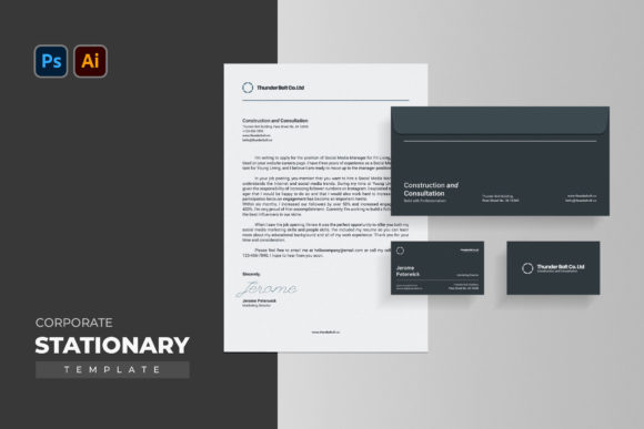 Simple Corporate Stationery: A Professional Choice